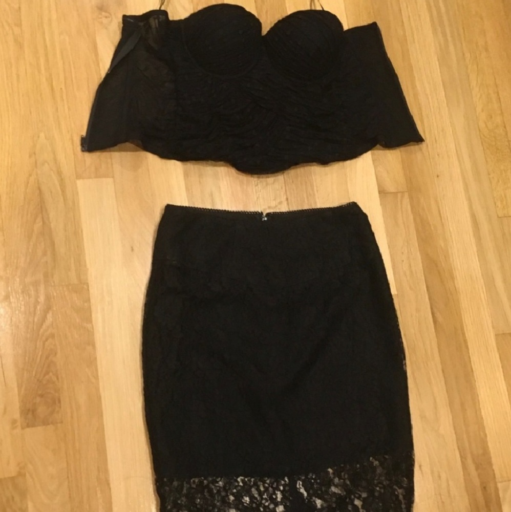 GUESS | Black Lace Strapless Bustier | NWOT - Picture 3 of 3